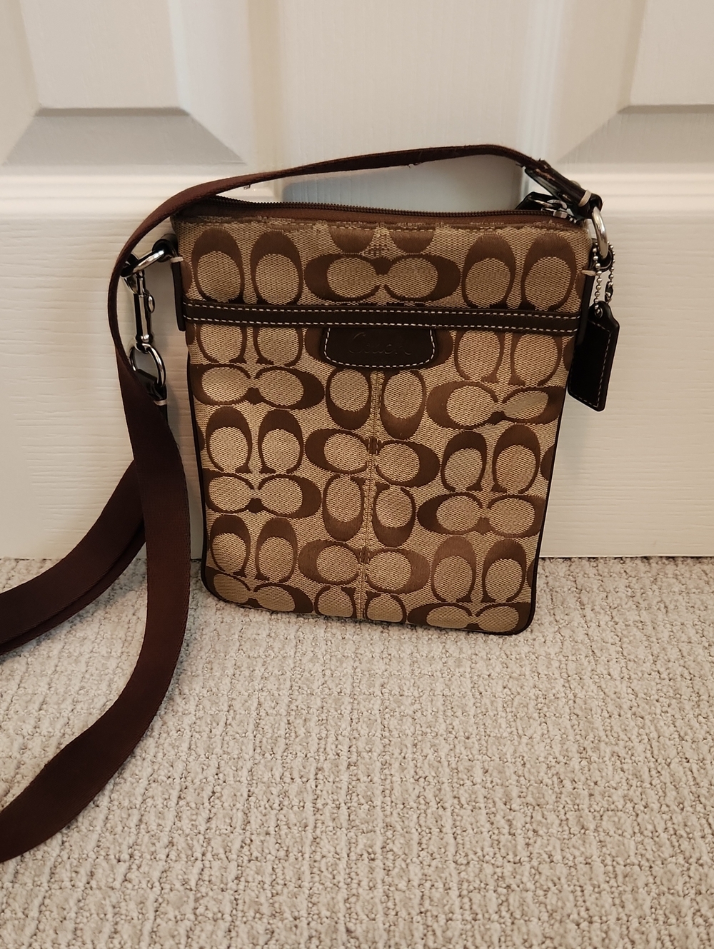 Authentic Coach Signature Crossbody Bag